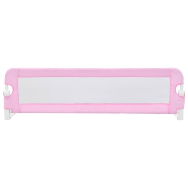 vidaXL Spjälsängsstång rosa 120x42 cm polyester