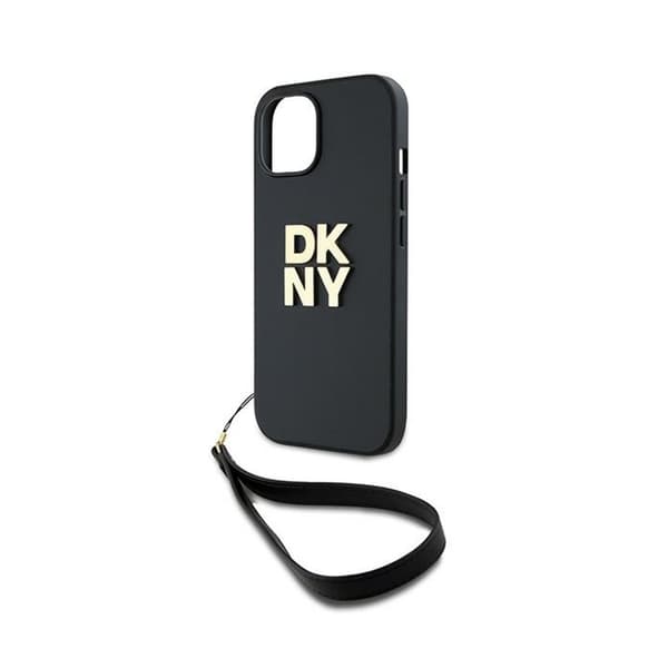 DKNY-ranneke Stock Logolla - iPhone 15 Plus -kotelo (musta)