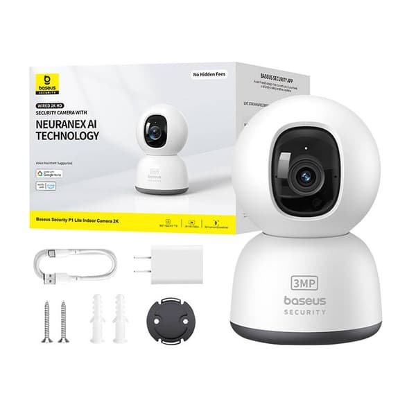Baseus P1 Lite 2K Indendørskamera (Hvid)