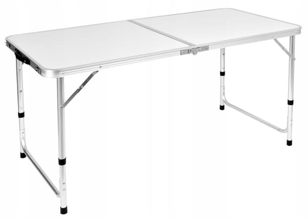TRIP campingbord, foldbart, 120x60 cm, hvid