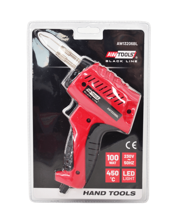 AWTOOLS TRANSFORMATORLÖDKOLV 100W/ TPR-HANDTAG SVART LINJE
