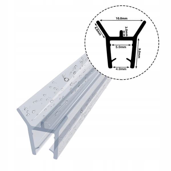 Pakning til brusekabine DK05 4mm-5mm 10cm
