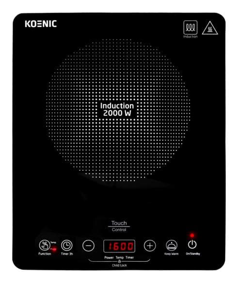 Induktiotaso KOENIC KIP 201025 Musta