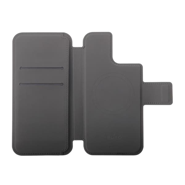 PURO Folio MagSafe-etui - iPhone 15 Plus / 14 Plus / 12 Pro Max cover (sort)