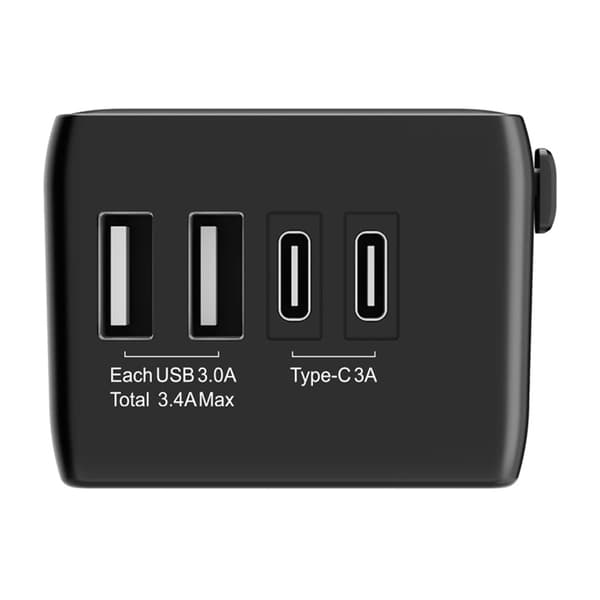 Blitzwolf BW-TA1 4-in-1 Matkasovitin 2xUSB + C + PD 20W