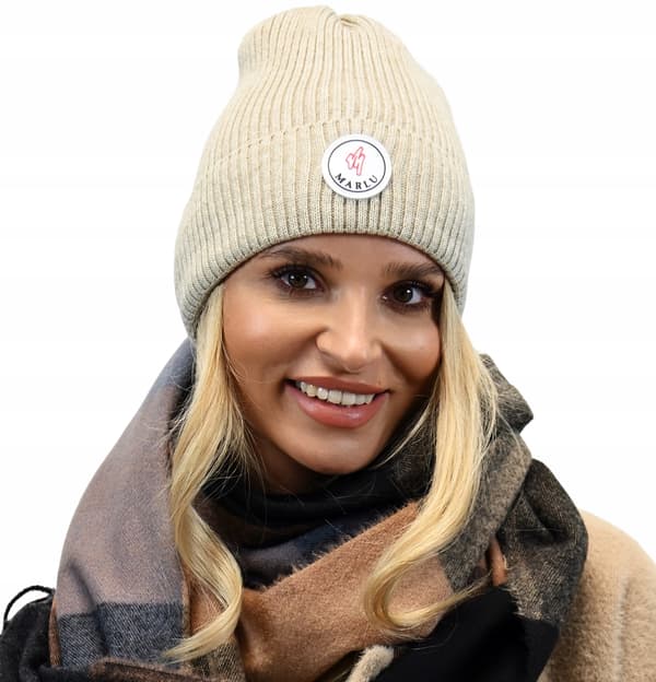 Fin klassisk beige vikbar keps med logotyp n1