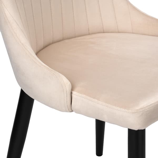 LORIENT VELVET beige sammetsfåtölj