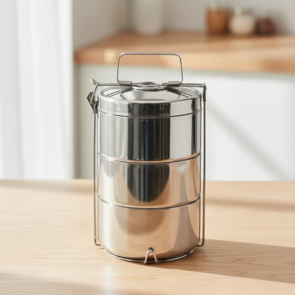 Isolerad ståltreenivåmatlåda 3x900 ml