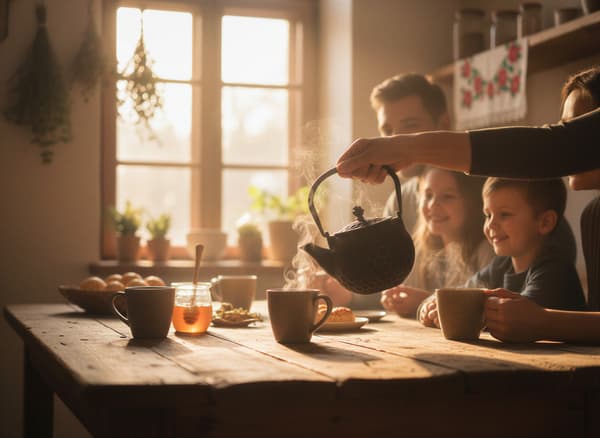 Støbejernskedel Bee 1,2L te- og urteinfuser Støbejern