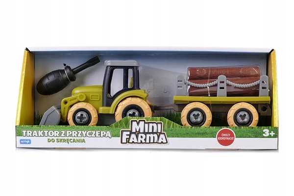 Traktor för montering med släpvagn Mini Gård för Barnens dag