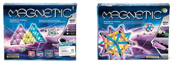MAGNETISKA PASTELLKLUSS 96 DELAR.