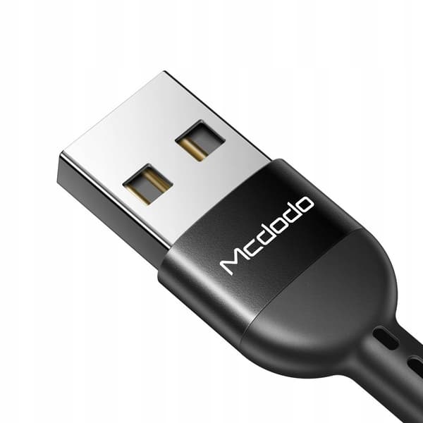 MCDODO USB-C-KABEL FJÄDERSPOLE SNABBLADDNING USB TYP C LED 2M