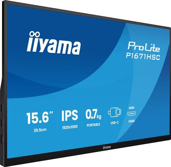 IIYAMA P1671HSC-B1 Sort skærm