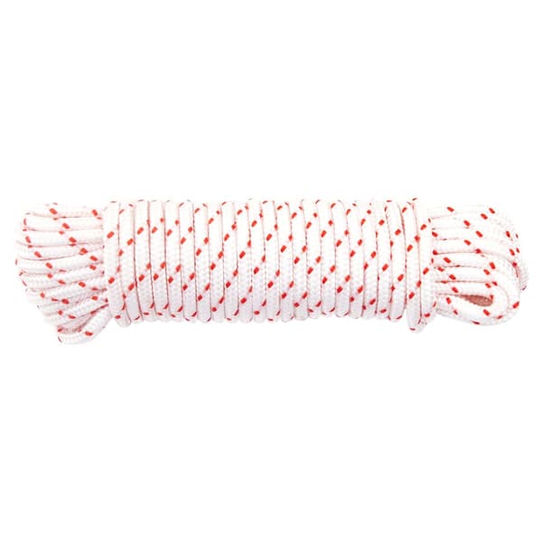 vidaXL Startrep vitt och rött Ø4 mm 10 m nylon