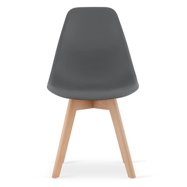 KITO stol mørkegrå / naturlige ben x 3