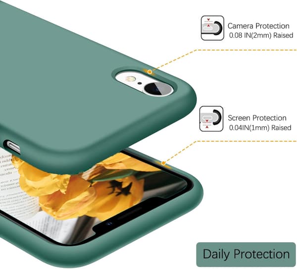 APPLE IPHONE XR SILIKONIKUORI VIHREÄ
