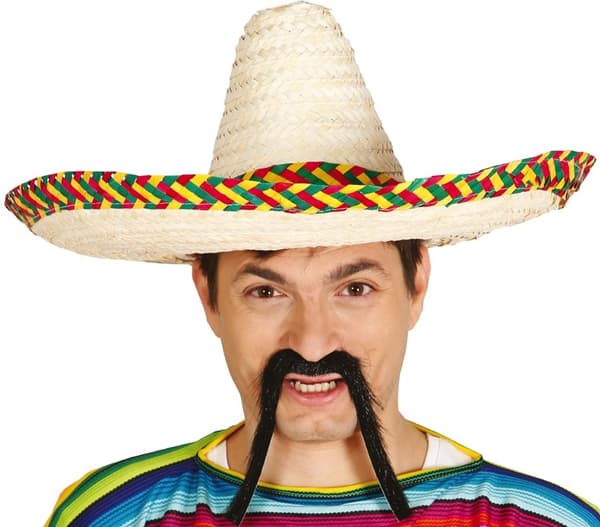 Mexicansk stråhat med sombrero, 50 cm