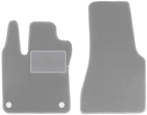 Grå bilmåtter til Smart Fortwo III hatchback (2014-2020)