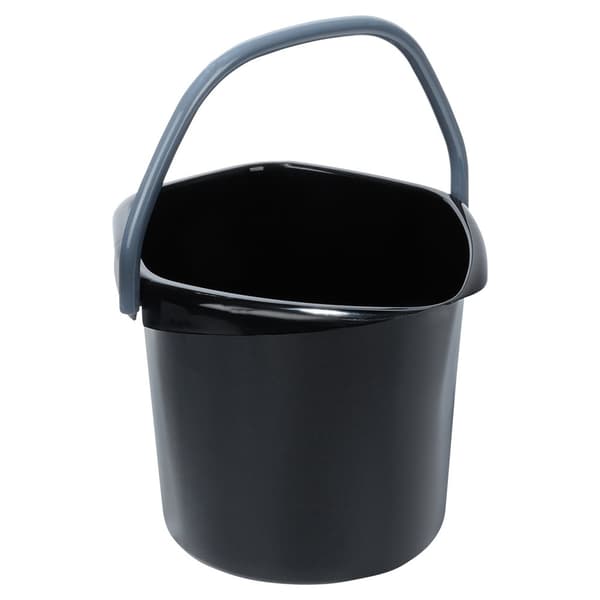 Sort plastikspand 10 liter
