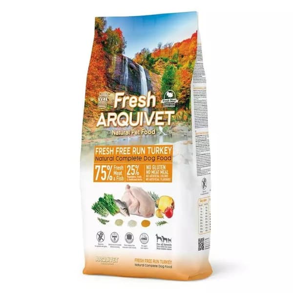 Arquivet Fresh semi-moist hundefoder 10 kg fisk kalkun