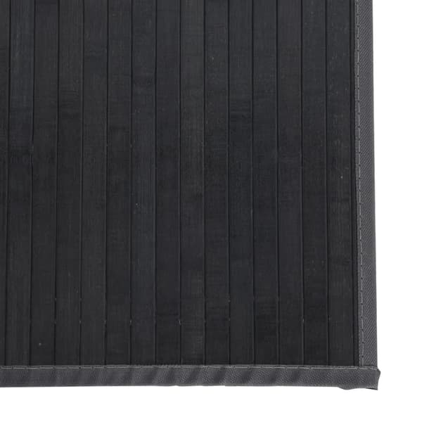 vidaXL Suorakulmainen matto, harmaa, 60x1000 cm, bambu