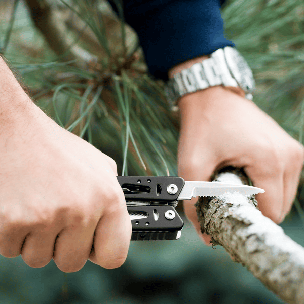 Rebel multitool 10-i-1 med kniv, åbner og skruetrækker