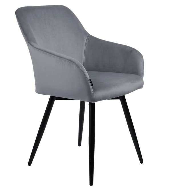 ESMO verhoiltu pyörivä tuoli, velour, harmaa