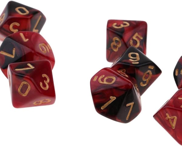 Blodhul RPG-terninger Ti-sidede D10-terninger 0-9