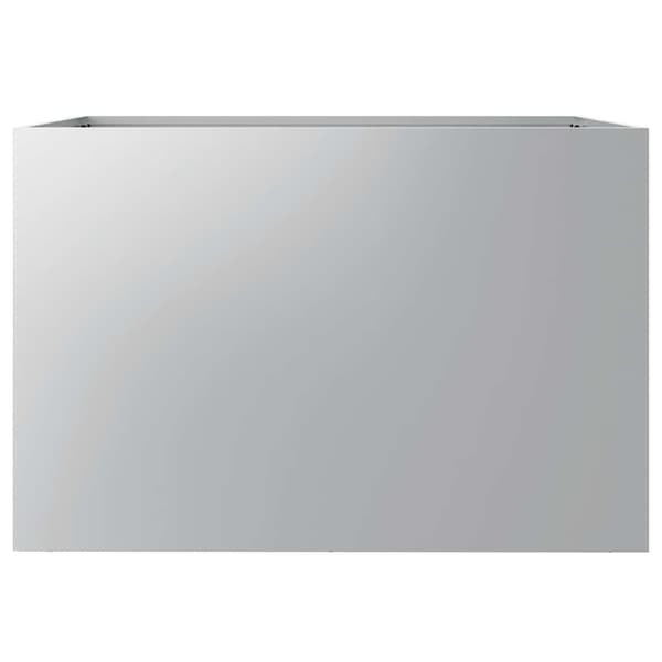 vidaXL Kruka, Silver, 62x47x46 cm, Galvaniserat stål