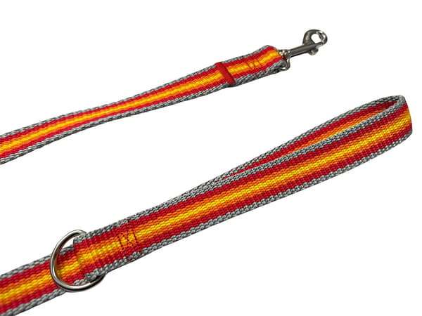 Klassisk hundesnor til gåture, solid, komfortabel, grå, orange, rød, XL - 250cm