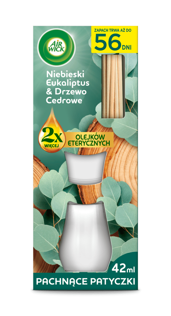 Air Wick duftpinde blå eukalyptus og cedertræ 42ml