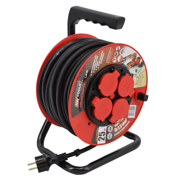 AWTOOLS PROFESSIONEL FORLÆNGERLEDNINGSTROMLE 40m 3x2,5mm 16A 3680W IP44