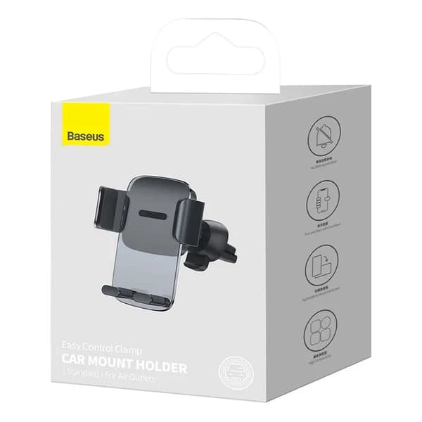 Baseus Easy Control Clamp Bilfäste för Galler (Svart)