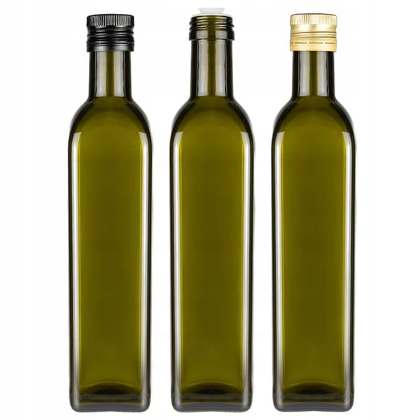 10x MARASCA 500ml flaskor med DISPENSER för olivolja