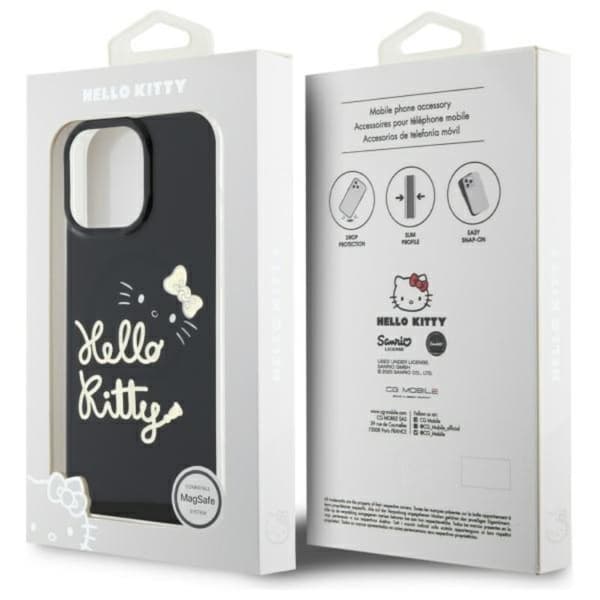 Hello Kitty IML Golden Diva MagSafe - iPhone 16 Pro Max -kotelo (musta)