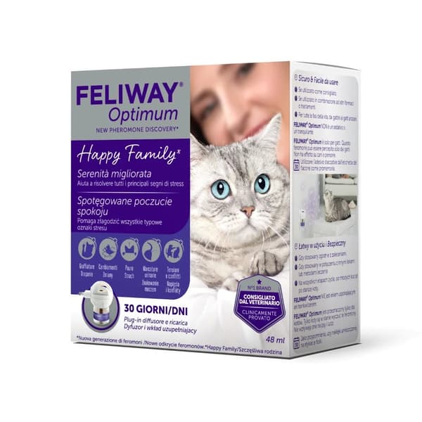 Ceva Feliway Optimum katteferomoner diffusersæt + refill 48ml
