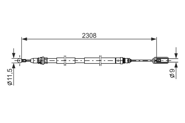 HÅNDBREMSEKABLER 1987477953 BOSCH