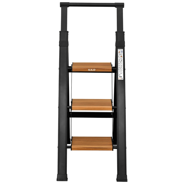 3-stegsstege för hemmet | Hopfällbar - aluminium - ILILO FIT BW Pro Plus