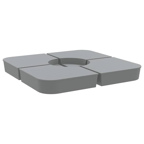 vidaXL parasolfod, 4 dele, 100 kg, PP