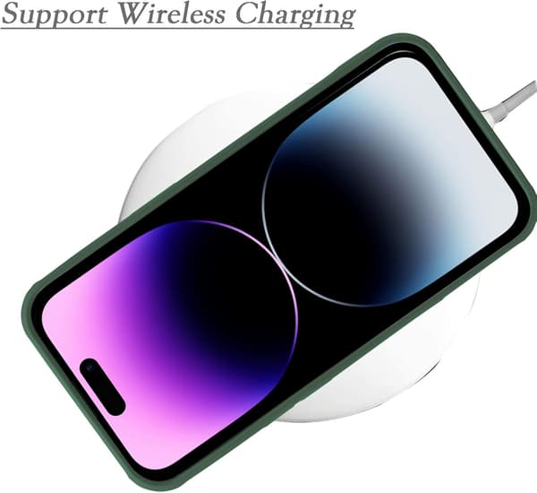 ETUI TIL APPLE IPHONE 14 PRO MAX 6,7" GRØN SILIKONE + KORTSLUKKET