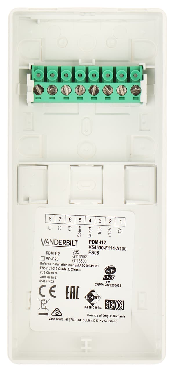 PDM-I12 Vanderbilt PIR-tunnistin