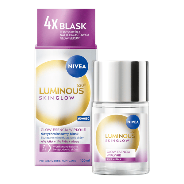 NIVEA LUMINOUS SKIN GLOW-væske essens 100ml