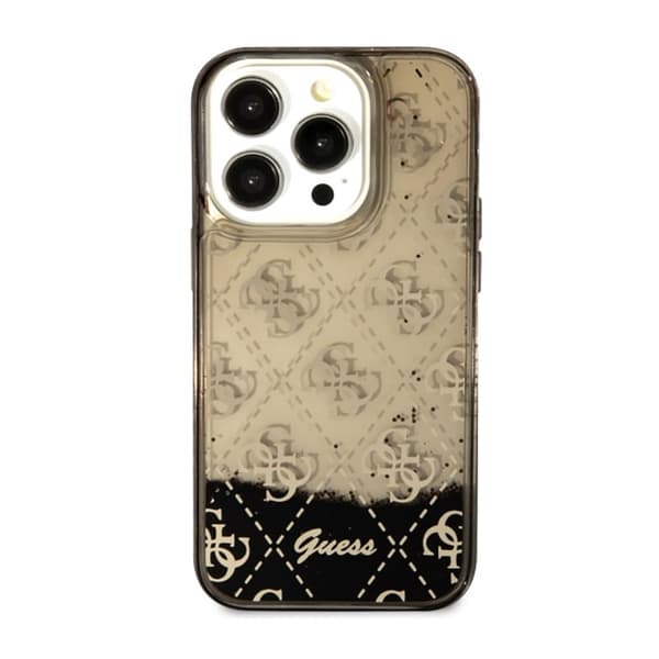 Guess Liquid Glitter Translucent 4G - iPhone 14 Pro cover (sort)