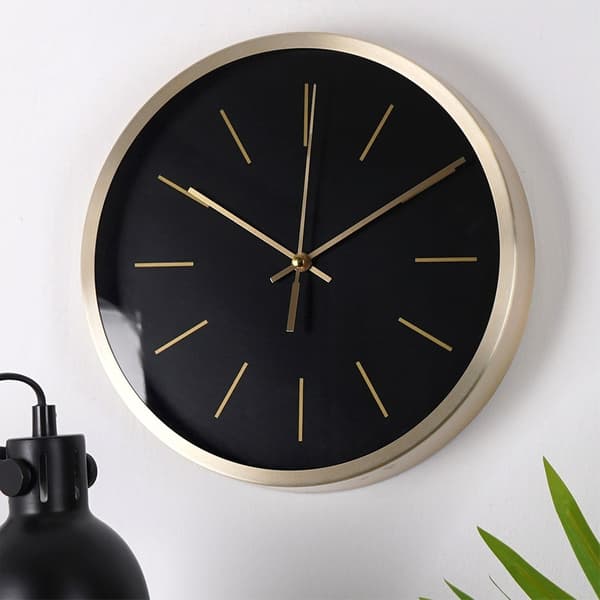 Sort guld vægur 25 cm
