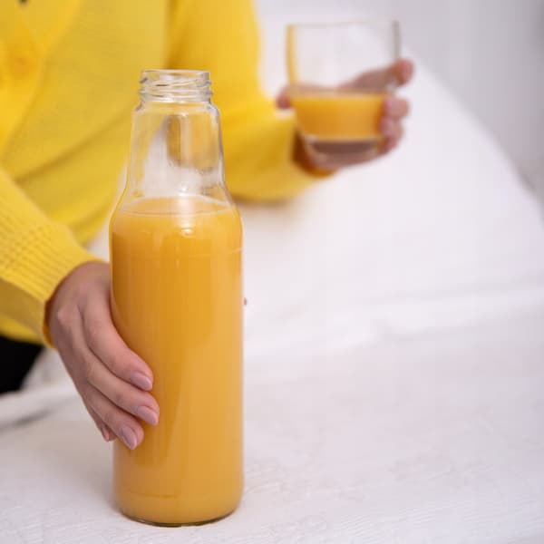 5x Juiceflaskor KUBUŚ juice 750ml SET Glasflaska + LOCK 0,75l