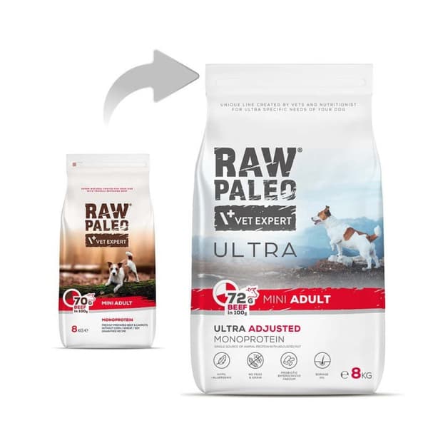 VetExpert Raw Paleo Ultra torrfoder för hundar 8 kg