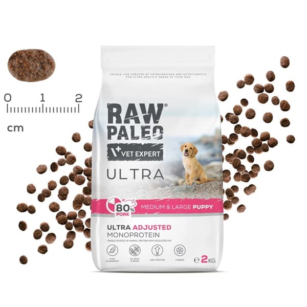VetExpert Raw Paleo Ultra Pork 10 kg torrfoder för hundar