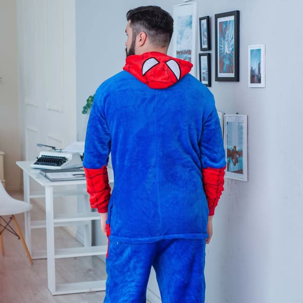 Kigurumi-pyjamas Spiderman-kostym M: 155 - 165 cm