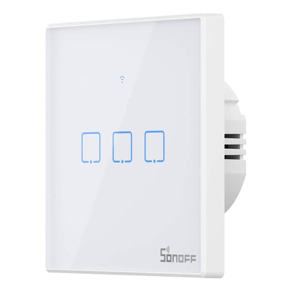 Sonoff T2 EU TX Touch-lysafbryder WiFi + RF 433 (3-kanals) Ny version