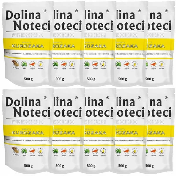 Dolina Noteci Premium våtfoder för hundar kyckling 10x500g